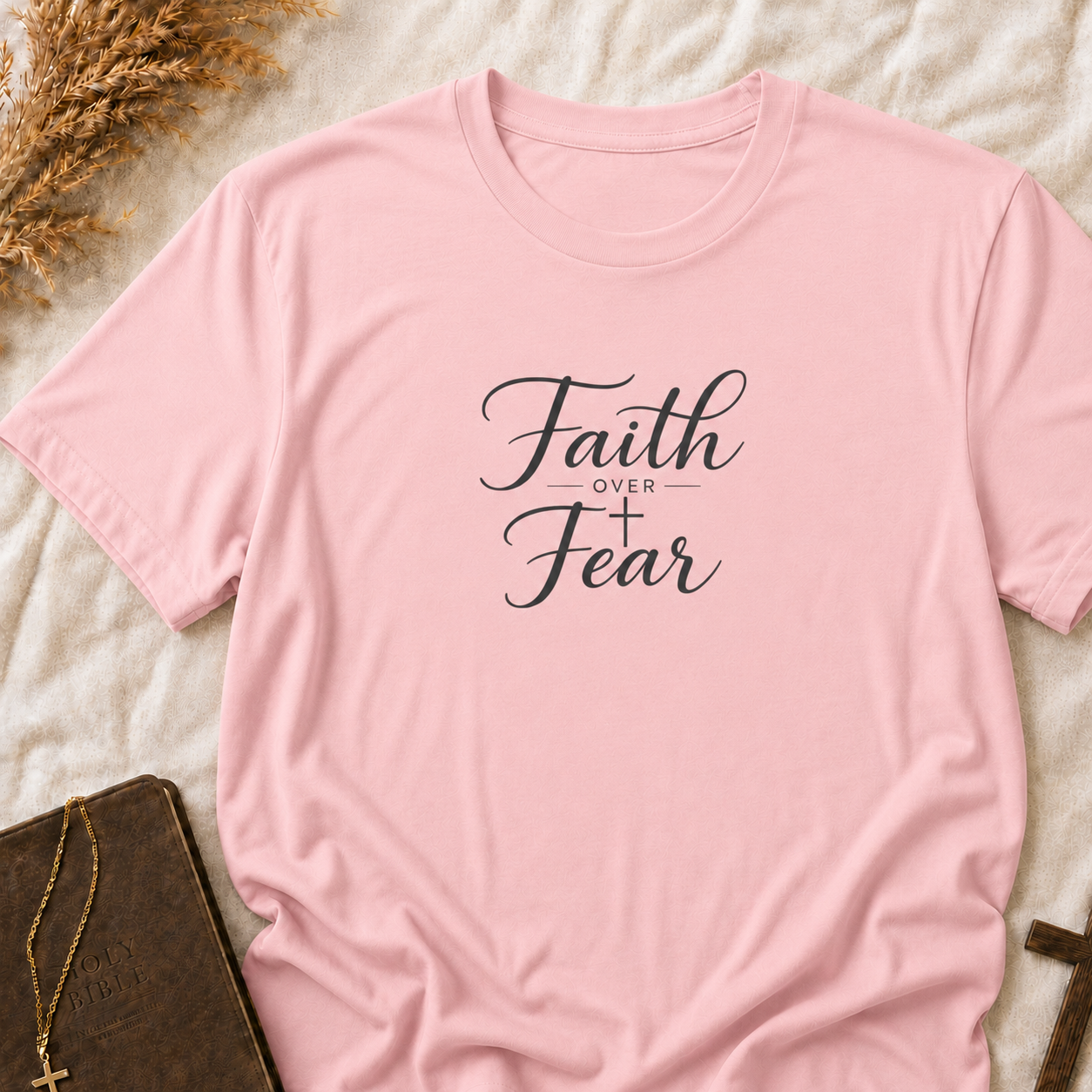 Faith Over Fear T-Shirt — Inspirational Christian Tee