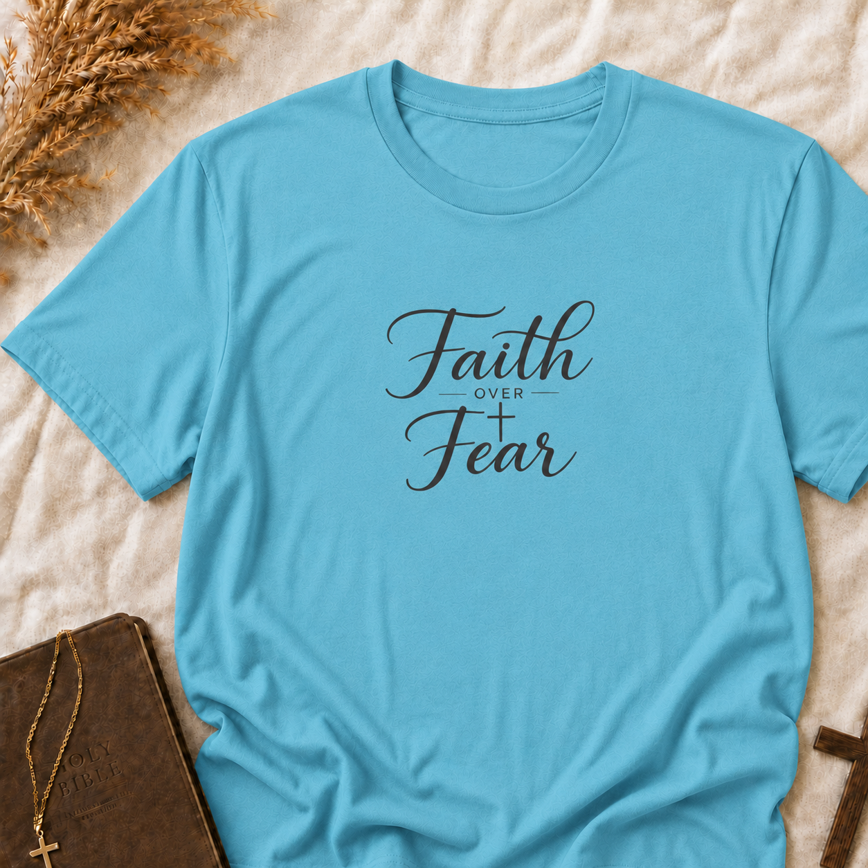Faith Over Fear T-Shirt — Inspirational Christian Tee