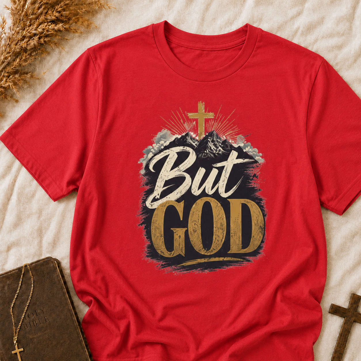 But God T-Shirt — Christian Faith Cross Inspirational Tee