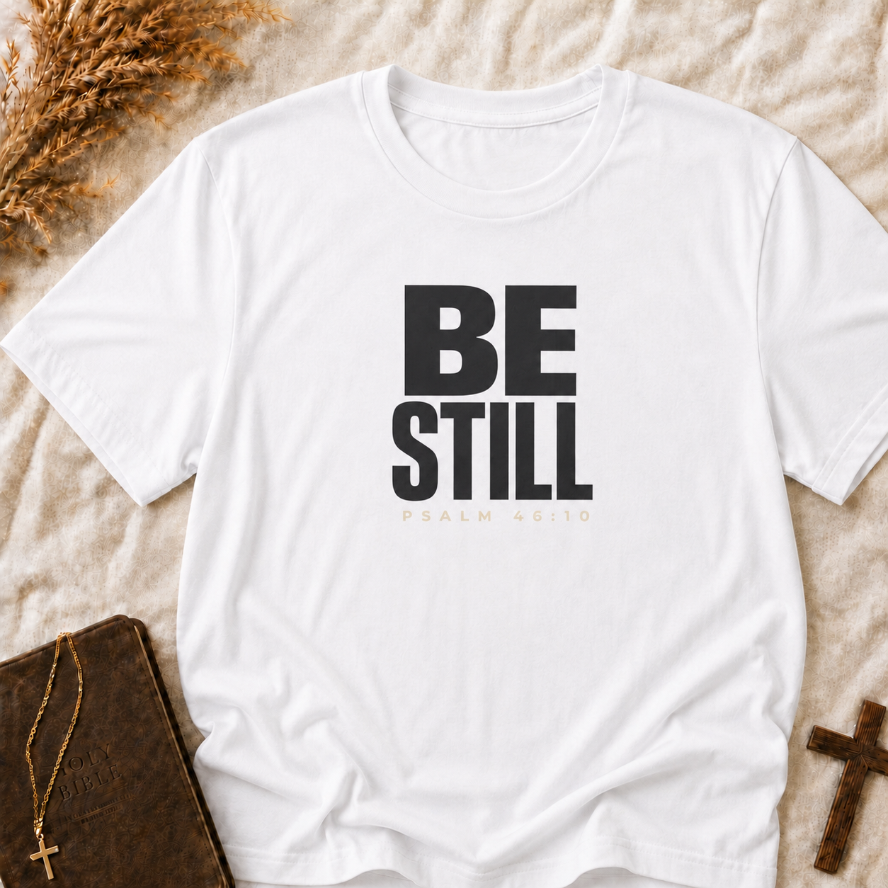 Be Still T-Shirt — Minimal Spiritual Relaxation Tee