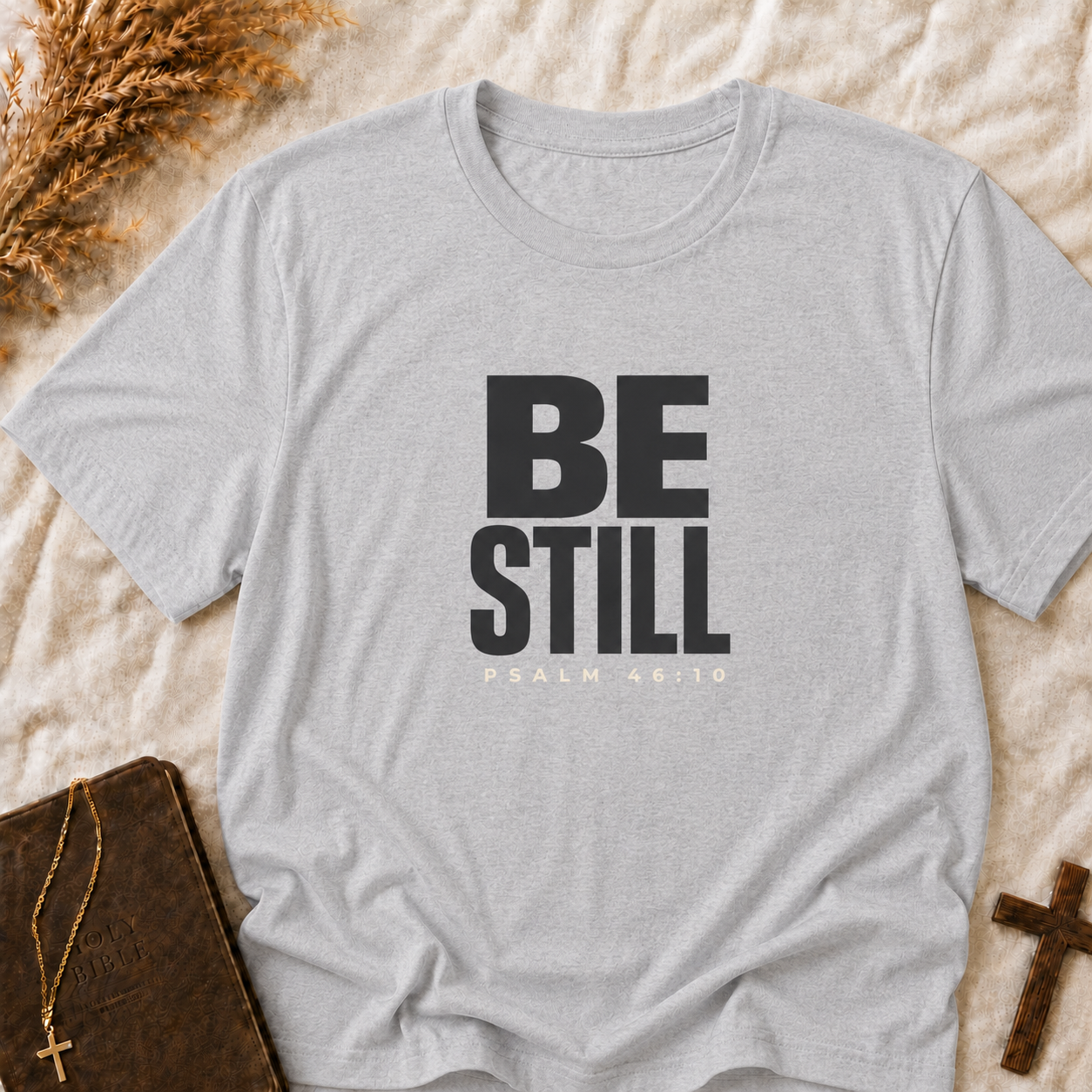 Be Still T-Shirt — Minimal Spiritual Relaxation Tee