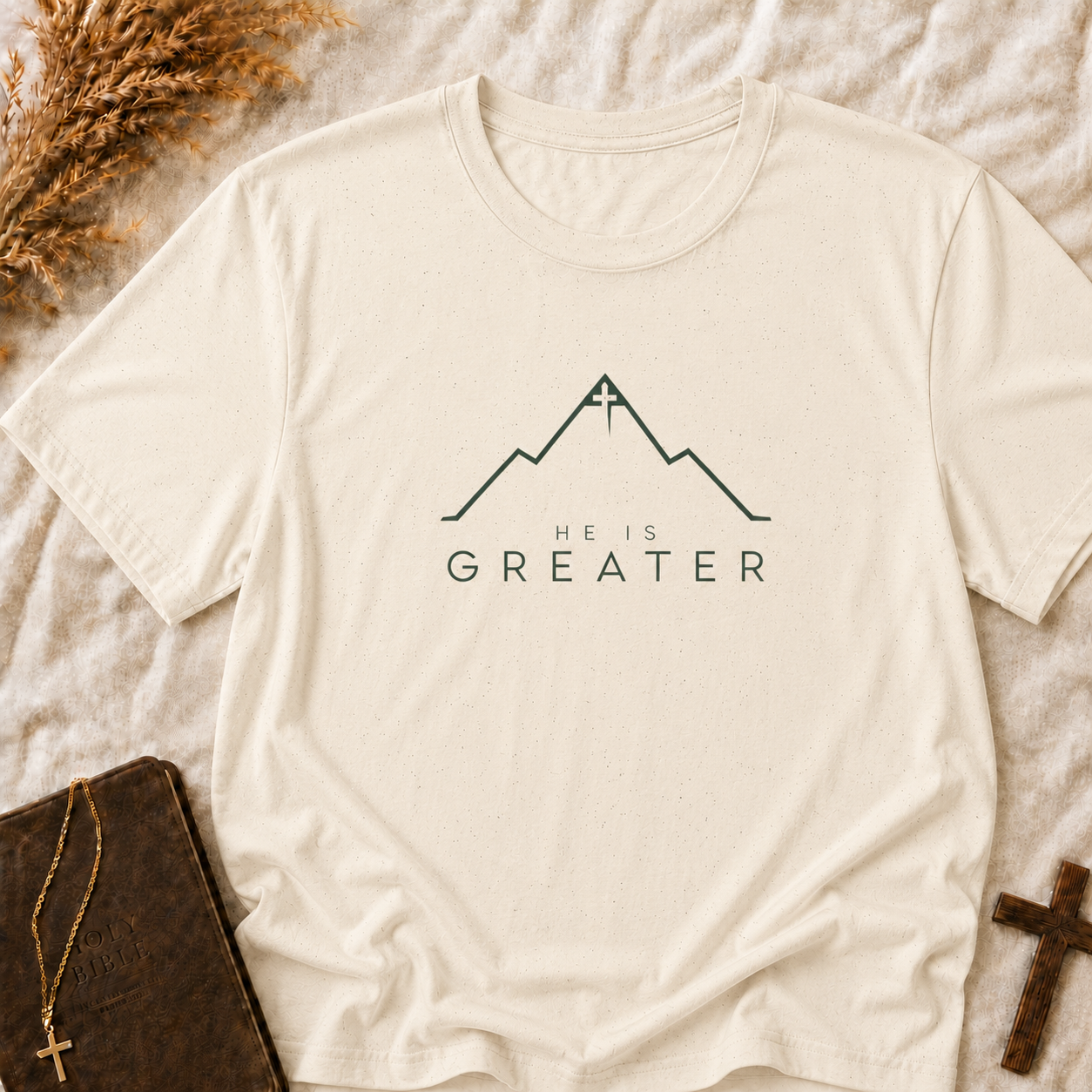 He Is Greater Mountain T-Shirt
