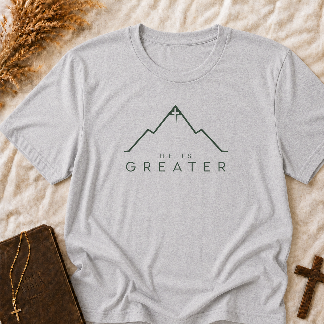 He Is Greater Mountain T-Shirt