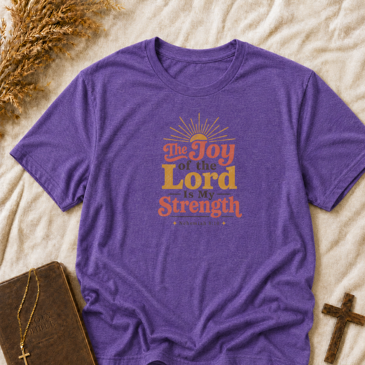 Joy of the Lord Is My Strength T-Shirt — Inspirational Christian Faith Tee