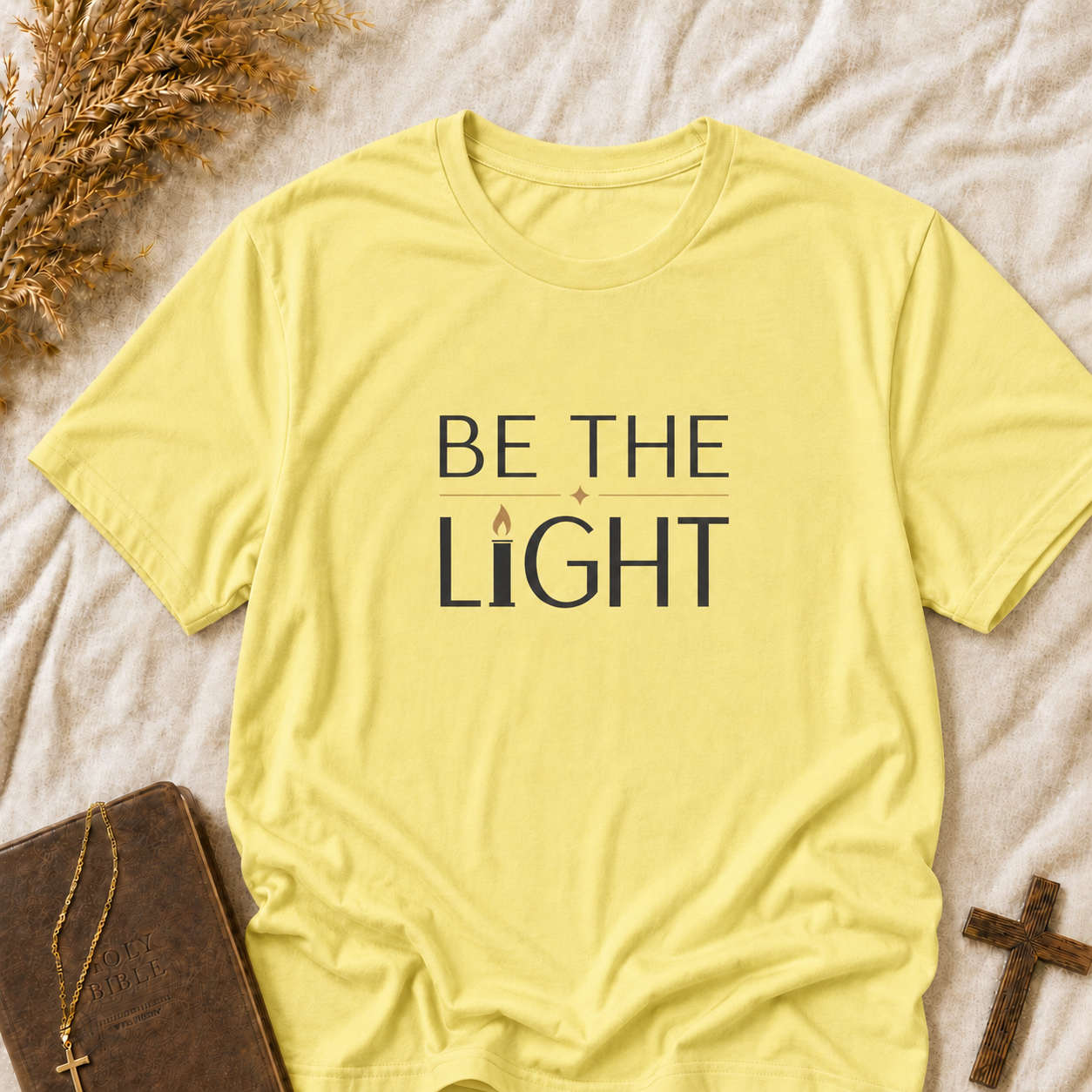 Be The Light T-Shirt — Inspirational Faith Graphic Tee