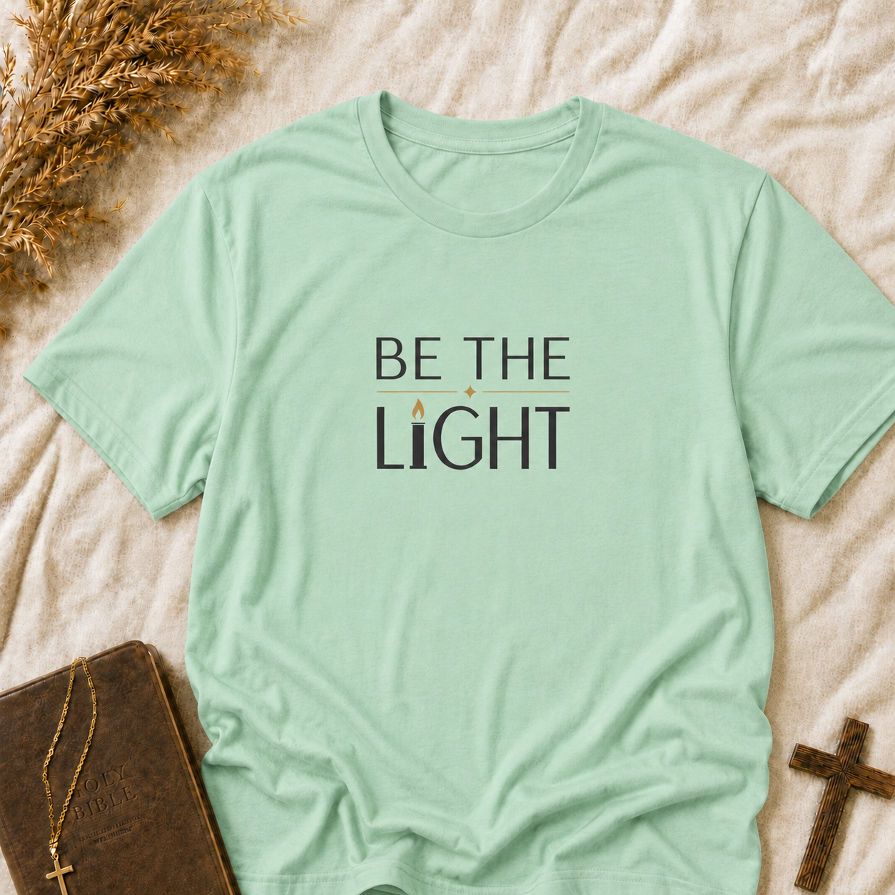 Be The Light T-Shirt — Inspirational Faith Graphic Tee