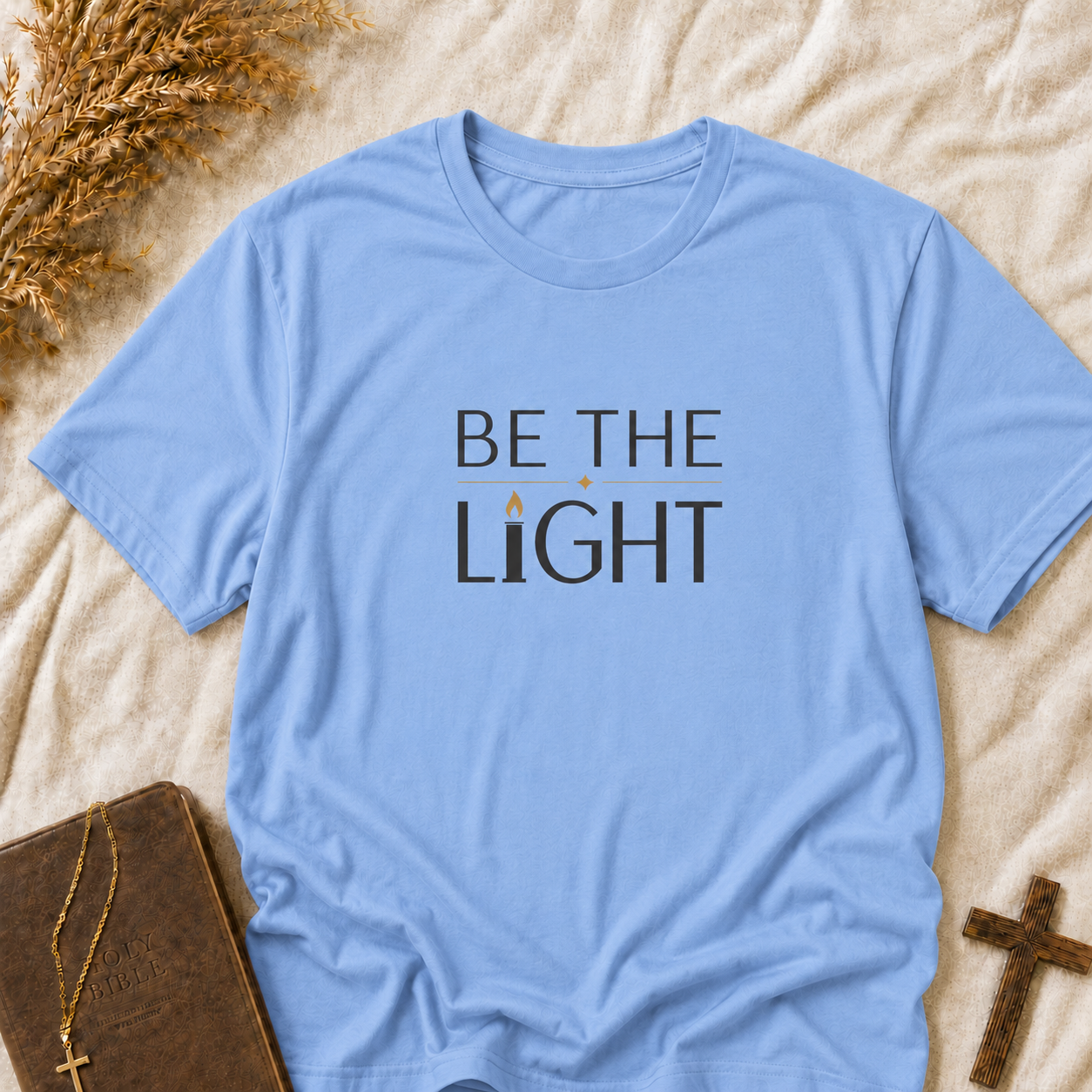 Be The Light T-Shirt — Inspirational Faith Graphic Tee