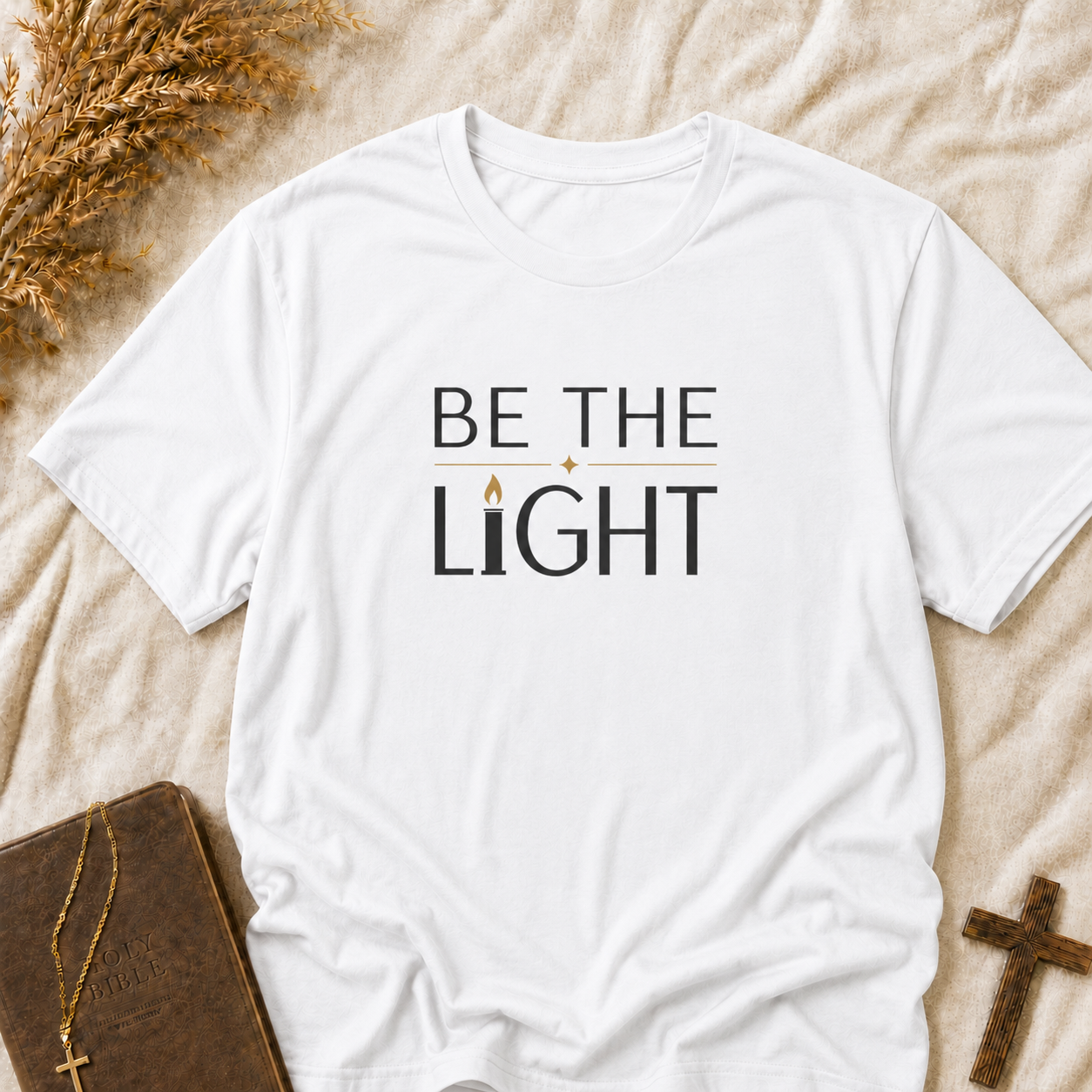 Be The Light T-Shirt — Inspirational Faith Graphic Tee