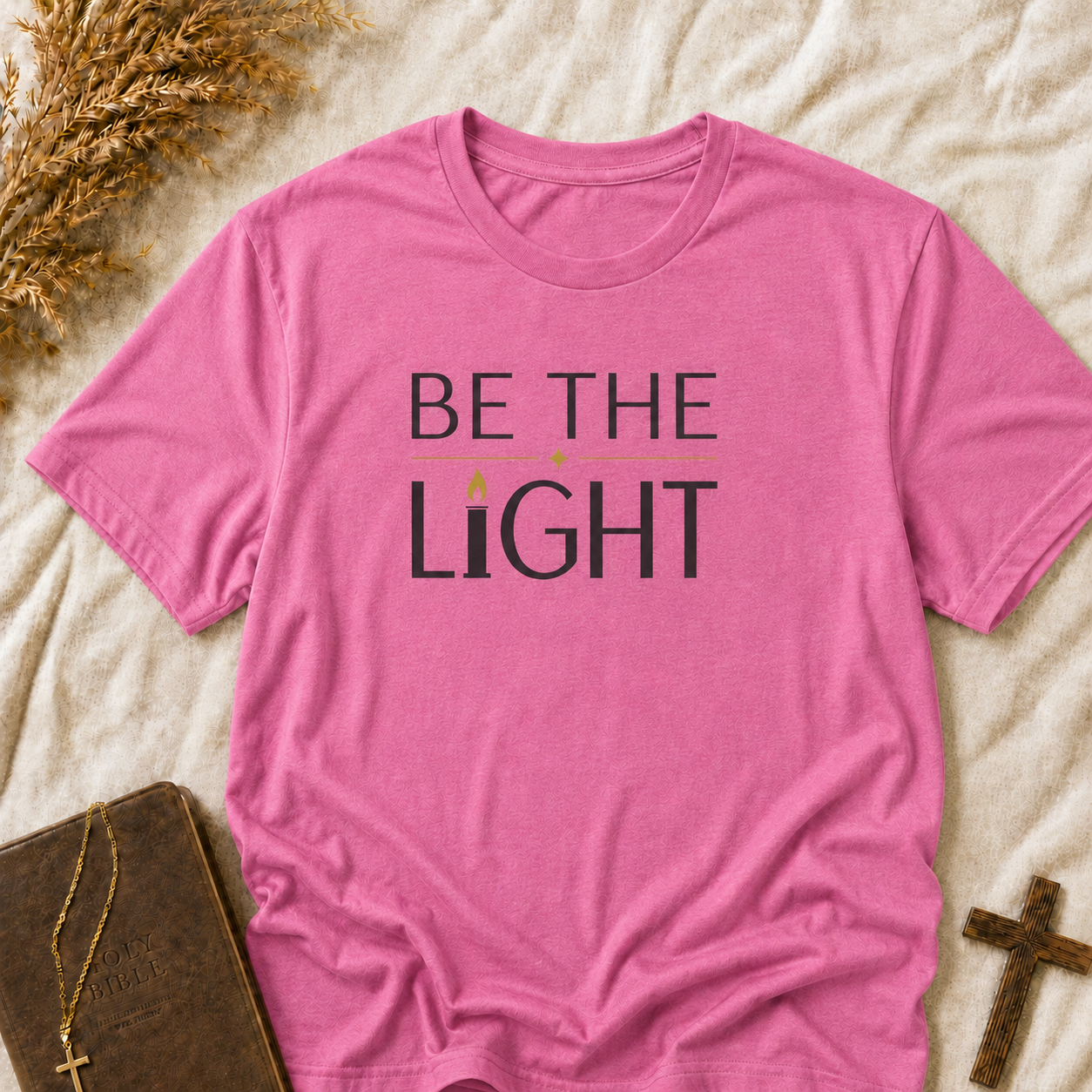 Be The Light T-Shirt — Inspirational Faith Graphic Tee