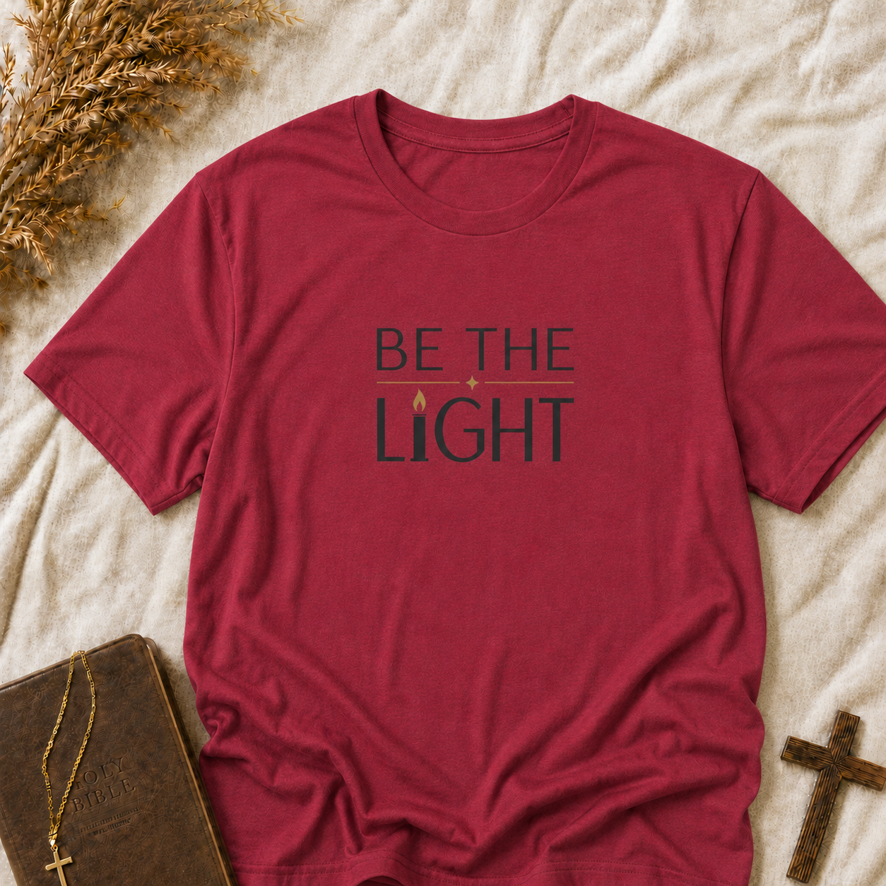Be The Light T-Shirt — Inspirational Faith Graphic Tee
