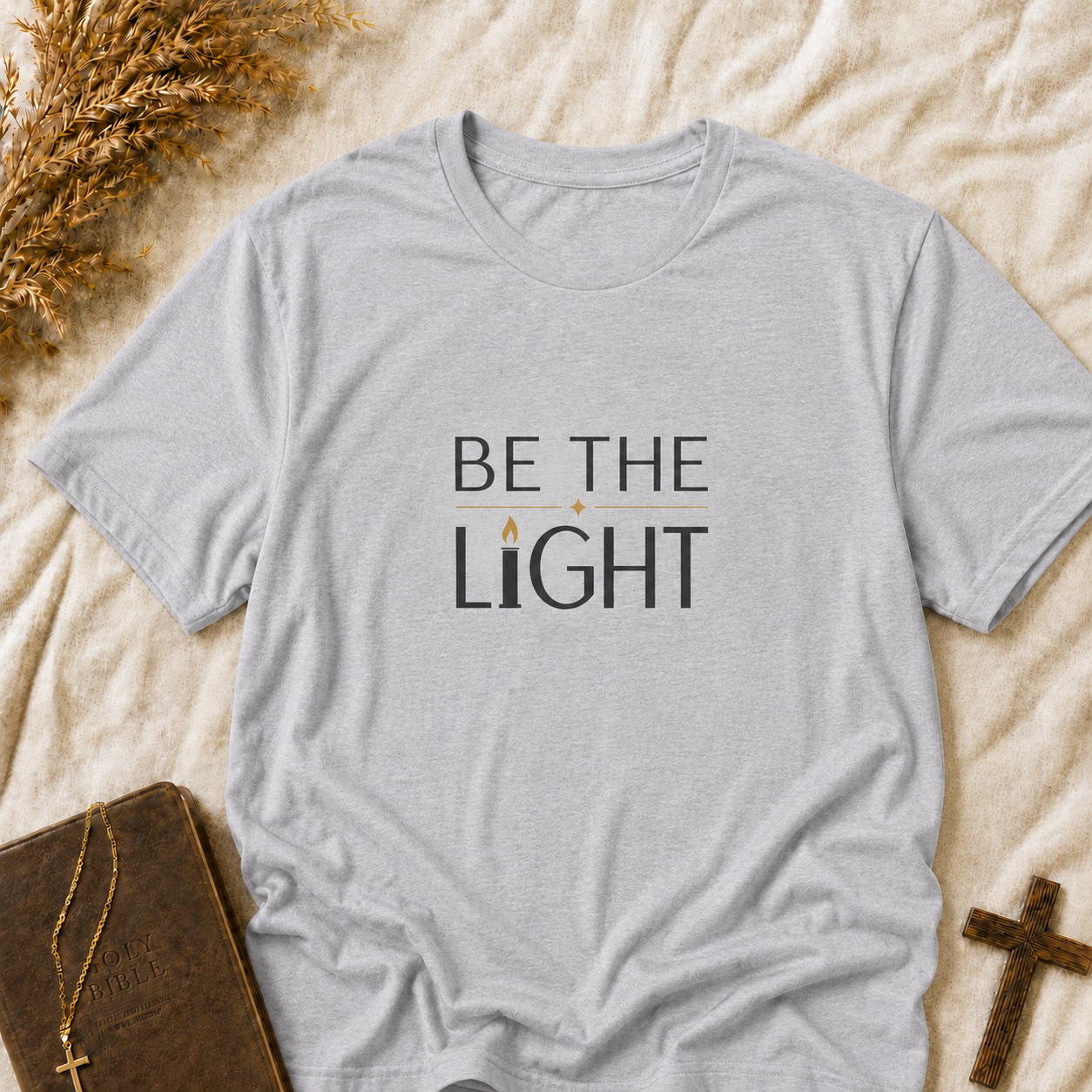 Be The Light T-Shirt — Inspirational Faith Graphic Tee
