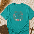 Grow in Grace Floral T‑Shirt — Inspirational Christian Tee