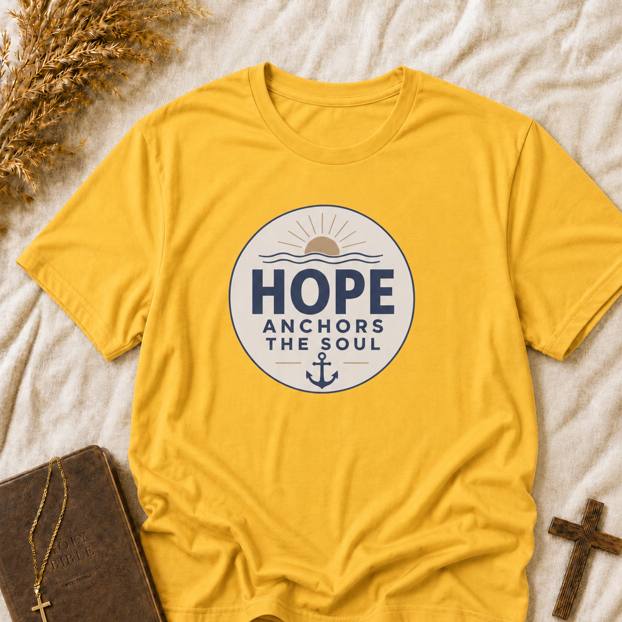 Hope Anchors the Soul T‑Shirt — Inspirational Faith Graphic Tee
