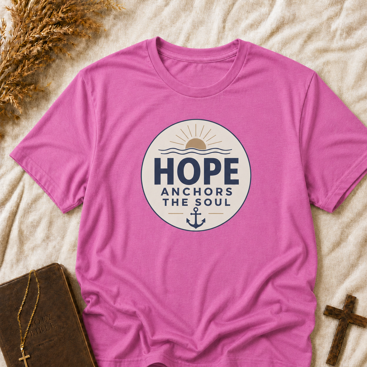 Hope Anchors the Soul T‑Shirt — Inspirational Faith Graphic Tee