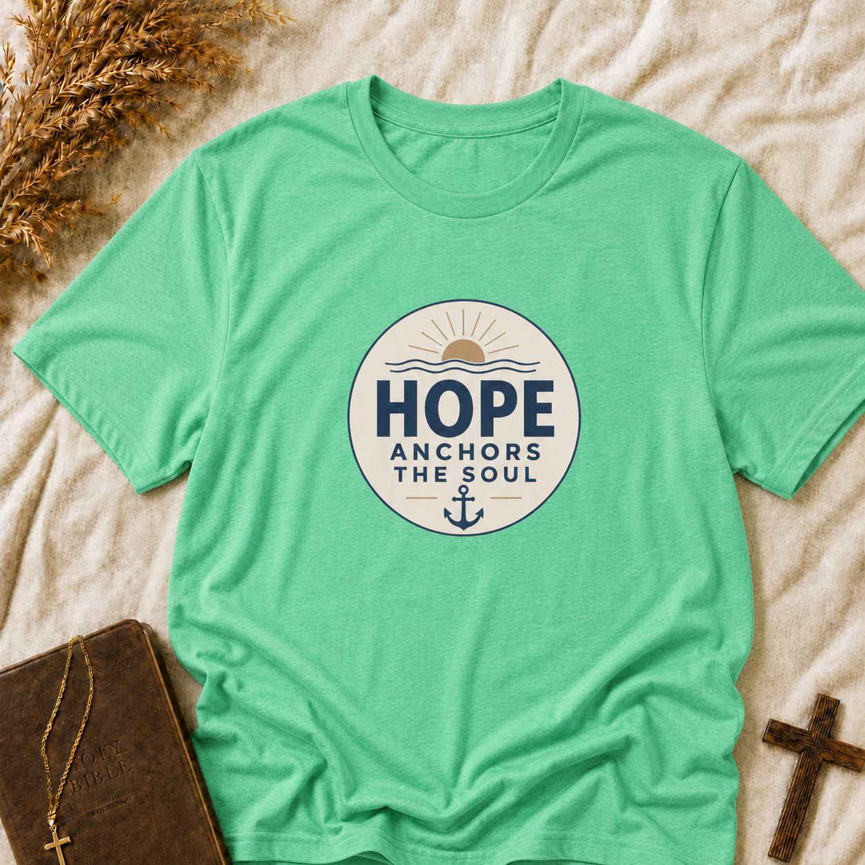 Hope Anchors the Soul T‑Shirt — Inspirational Faith Graphic Tee