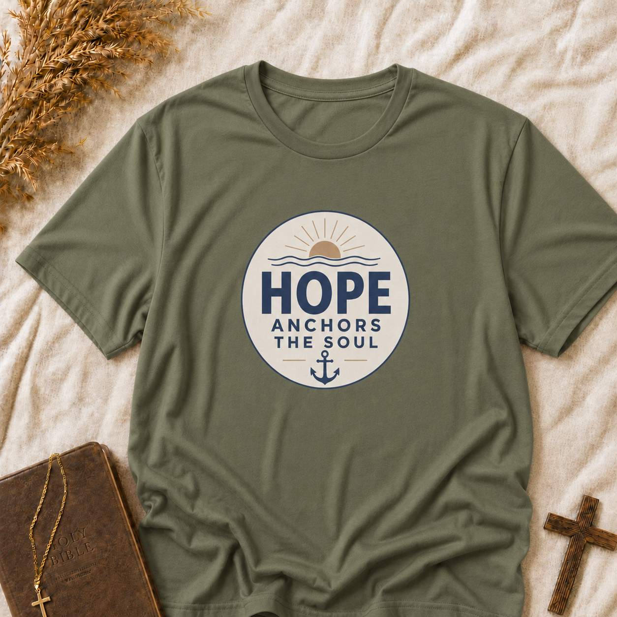 Hope Anchors the Soul T‑Shirt — Inspirational Faith Graphic Tee