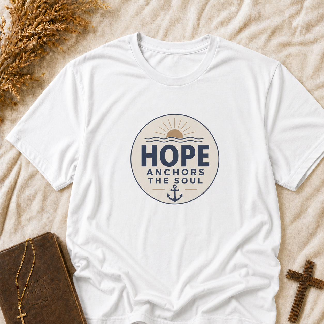 Hope Anchors the Soul T‑Shirt — Inspirational Faith Graphic Tee