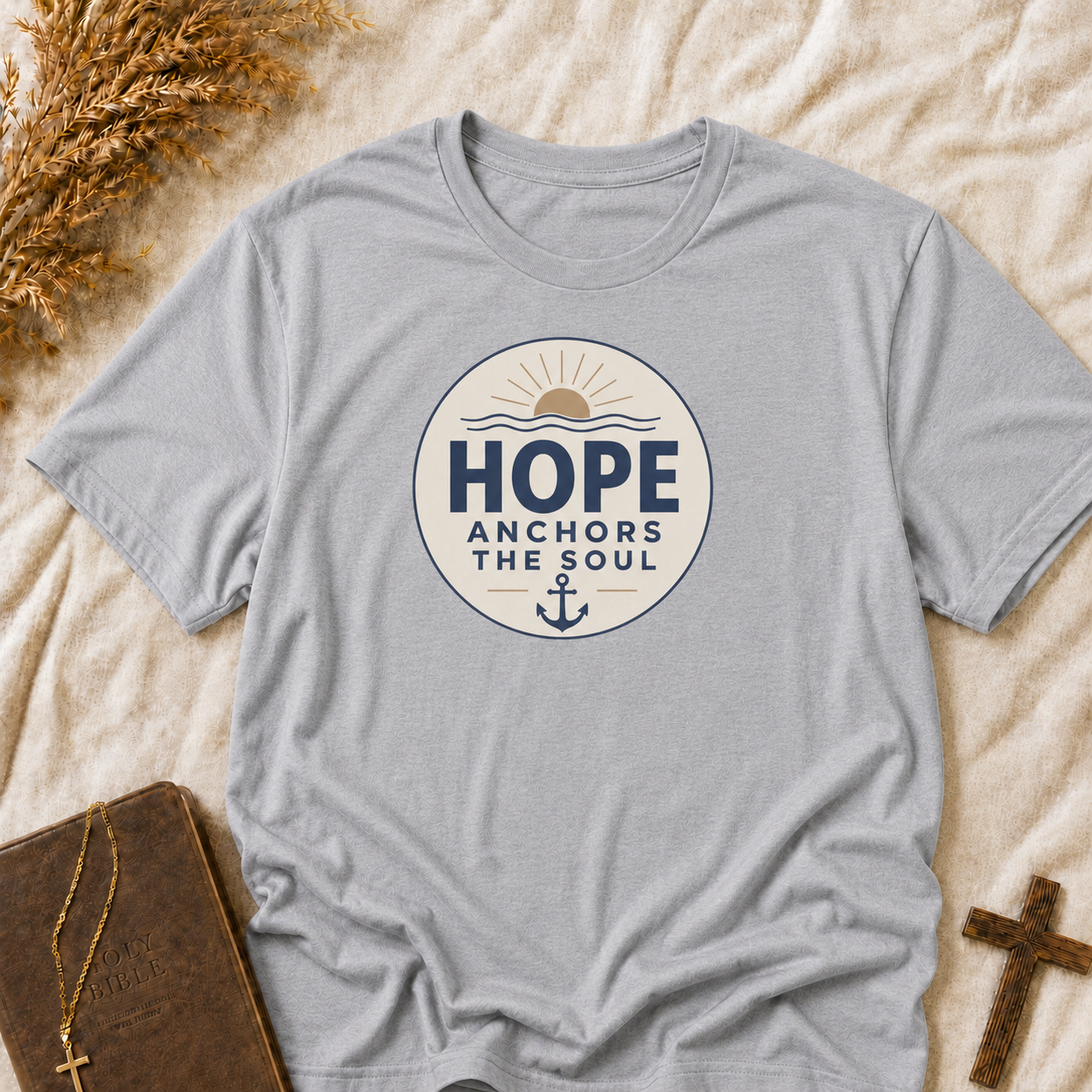 Hope Anchors the Soul T‑Shirt — Inspirational Faith Graphic Tee