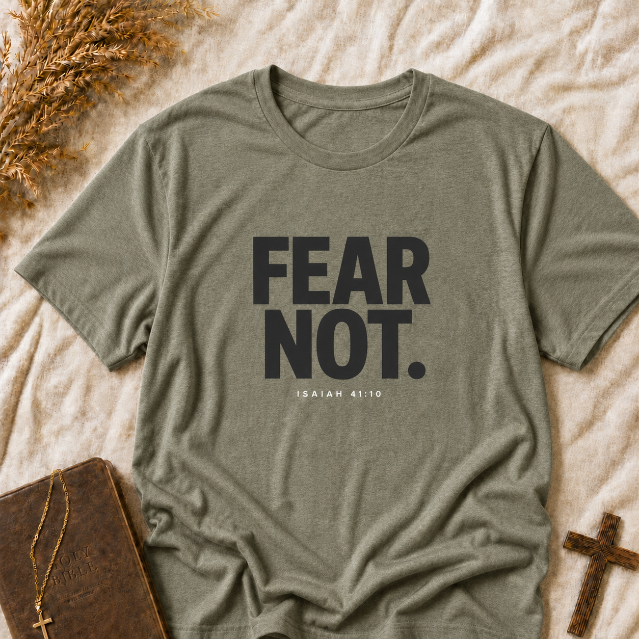 Fear Not T-Shirt — Minimalist Inspirational Graphic Tee