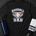 Baseball Dad T-Shirt — Vintage Crossed Bats & Ball Sports Tee