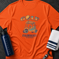 Golf Cart T-Shirt — 'Golf: Fairway to Heaven' Vintage Retro Tee