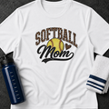 Softball Mom T-Shirt — Leopard Accent Softball Graphic Tee