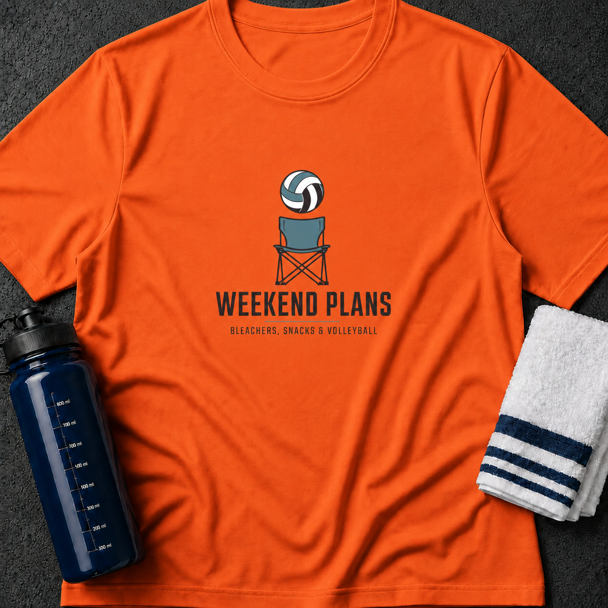 Weekend Plans T-Shirt — Volleyball Chair Graphic Tee