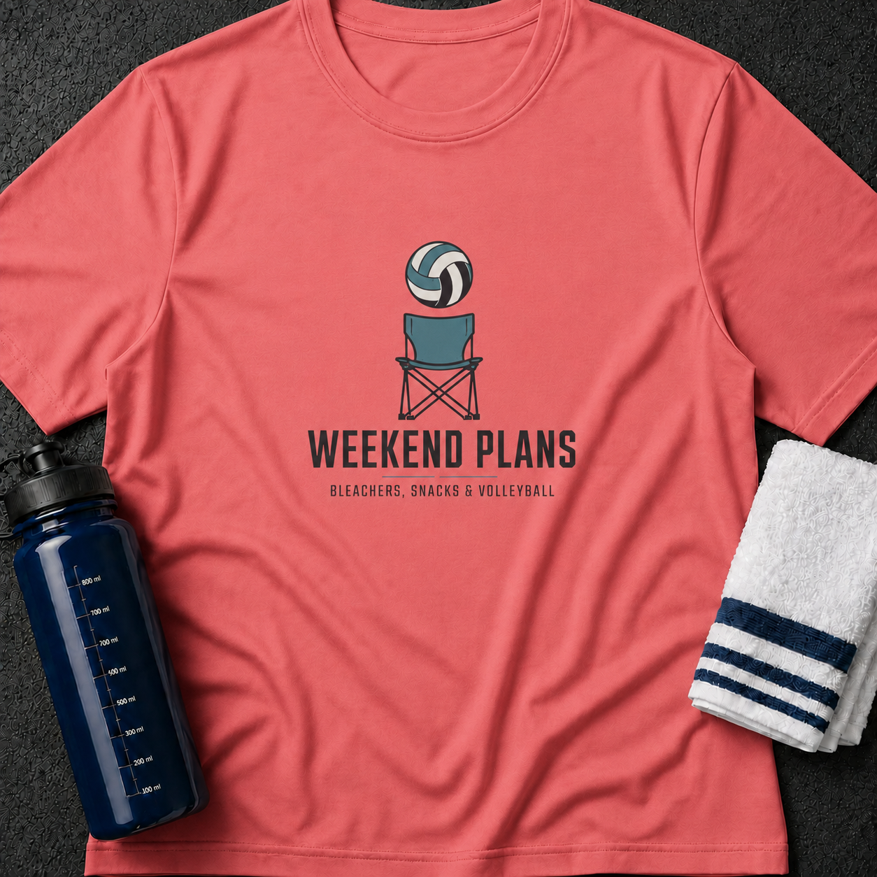 Weekend Plans T-Shirt — Volleyball Chair Graphic Tee
