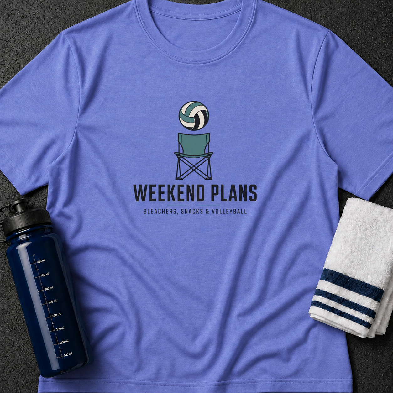Weekend Plans T-Shirt — Volleyball Chair Graphic Tee