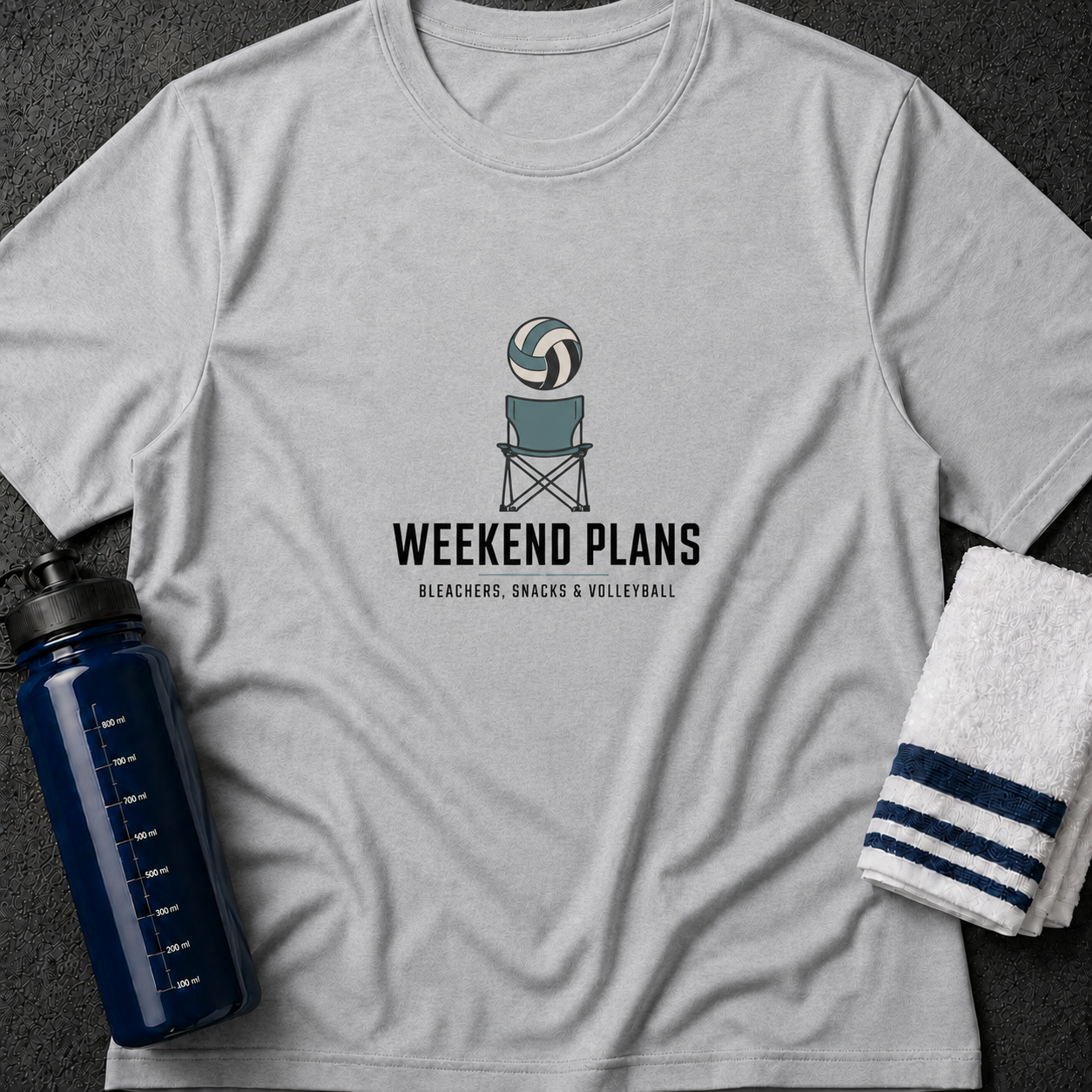 Weekend Plans T-Shirt — Volleyball Chair Graphic Tee