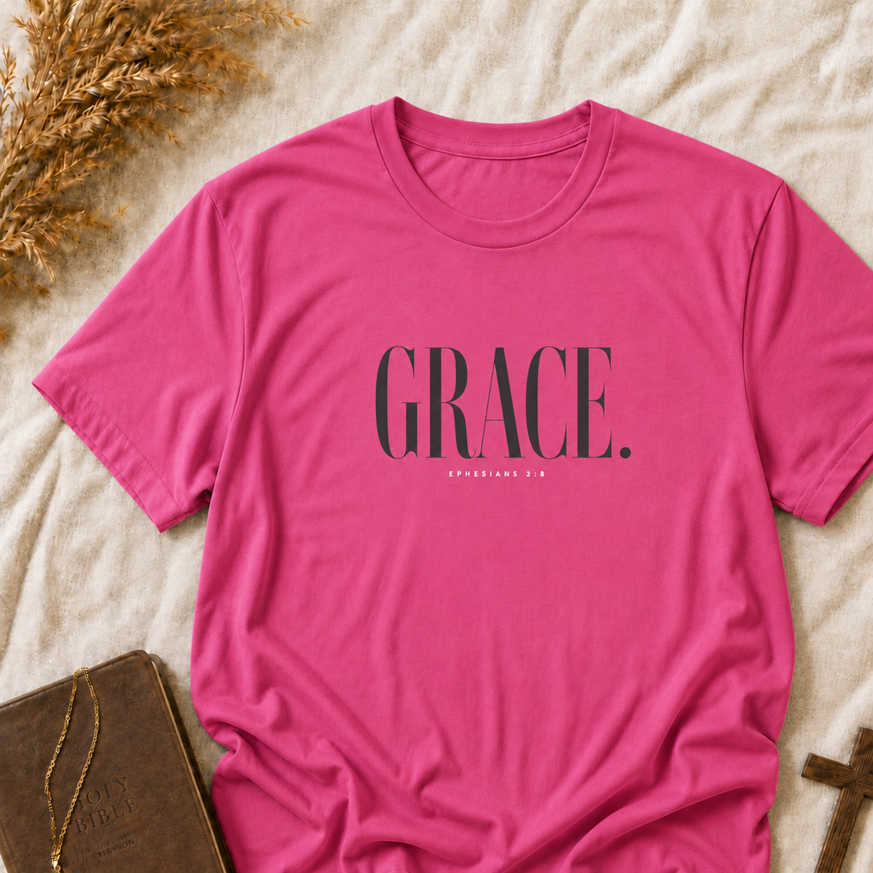 Grace Graphic T‑Shirt — Minimalist Typographic 'GRACE.' Tee