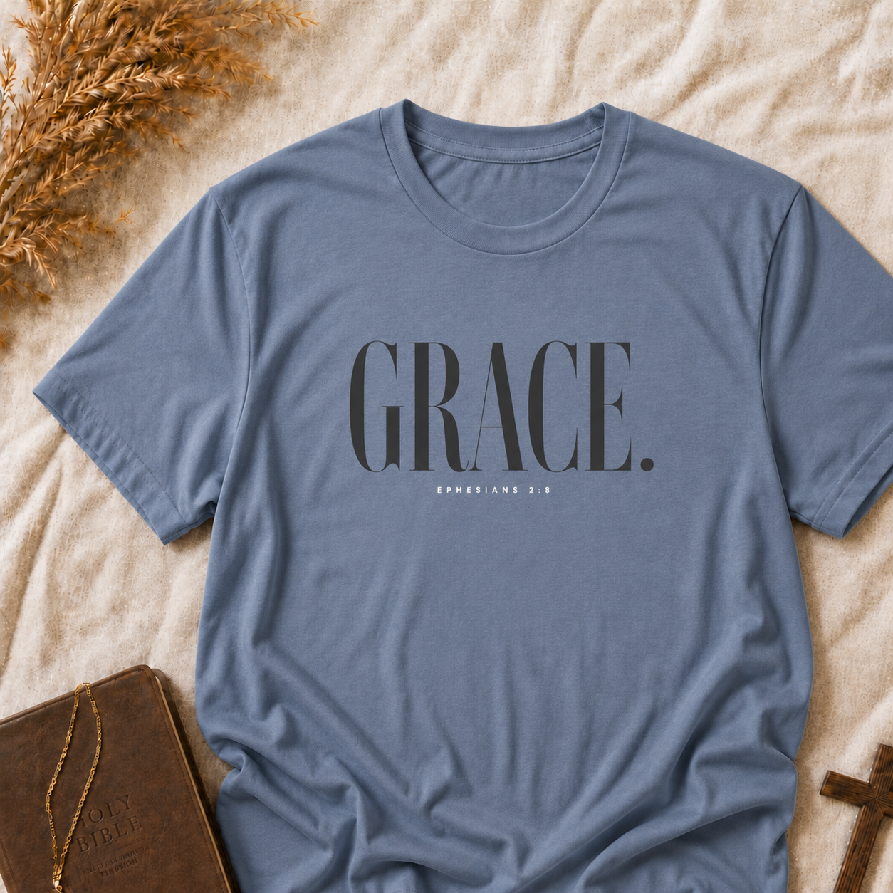 Grace Graphic T‑Shirt — Minimalist Typographic 'GRACE.' Tee