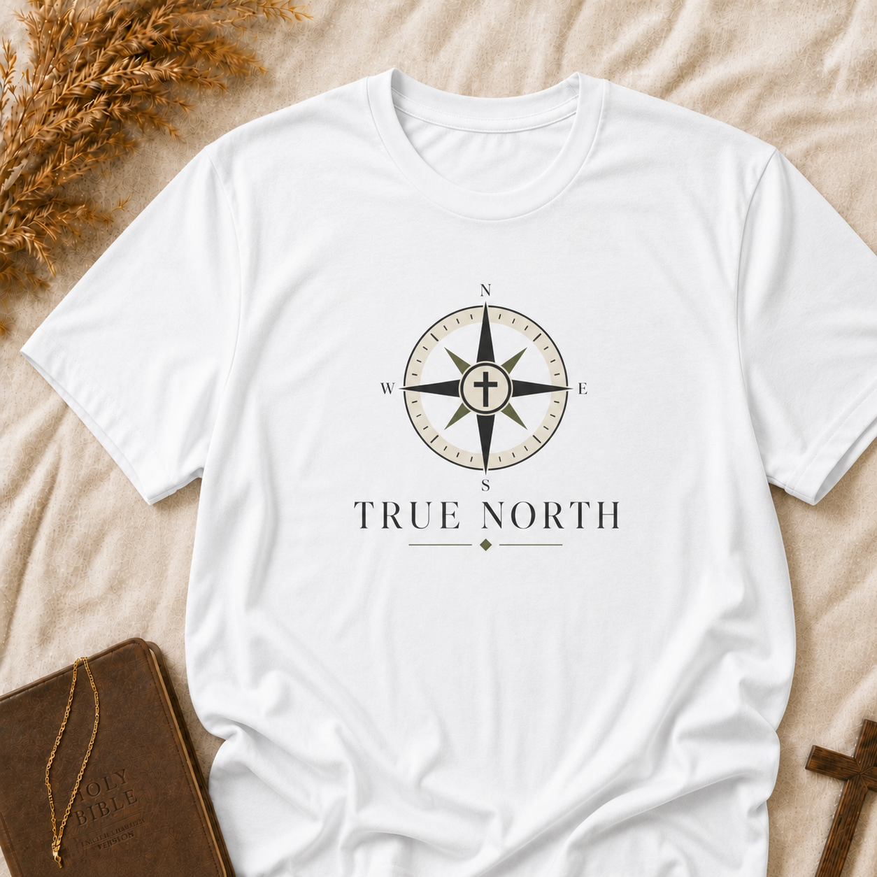 True North Compass T-Shirt — Inspirational Adventure Graphic Tee