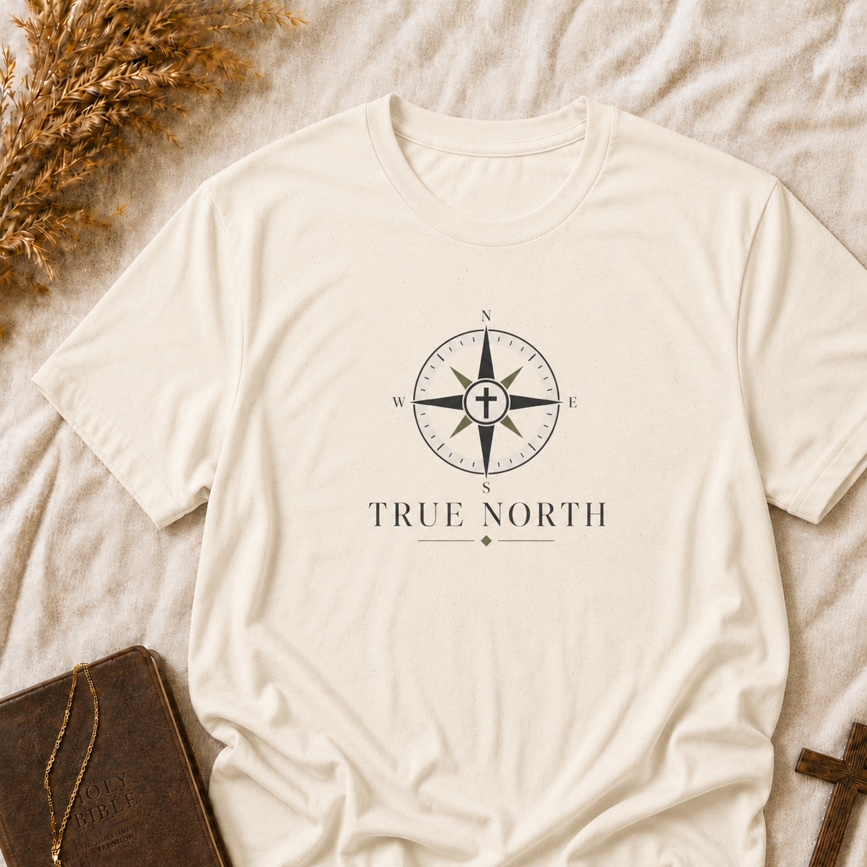 True North Compass T-Shirt — Inspirational Adventure Graphic Tee