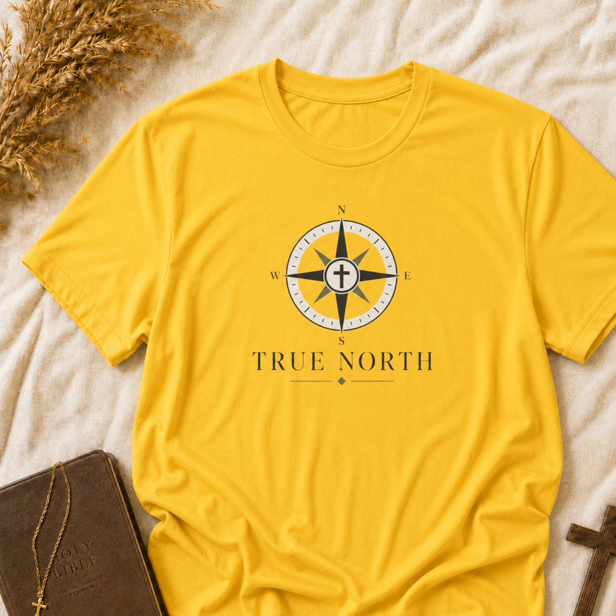 True North Compass T-Shirt — Inspirational Adventure Graphic Tee