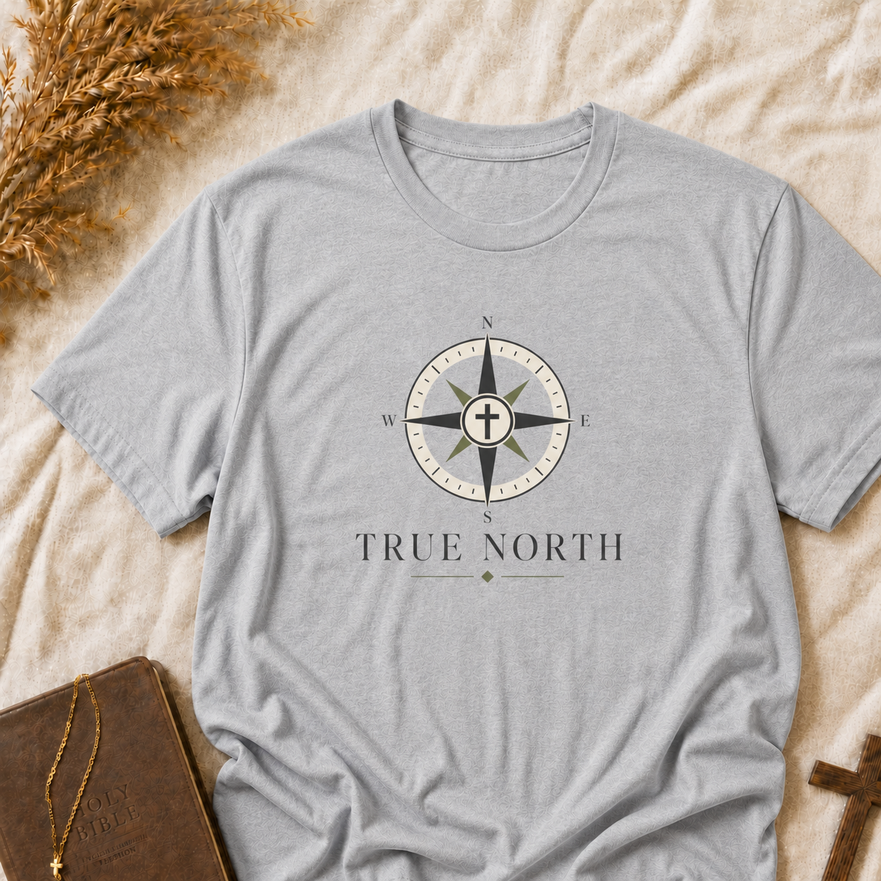 True North Compass T-Shirt — Inspirational Adventure Graphic Tee