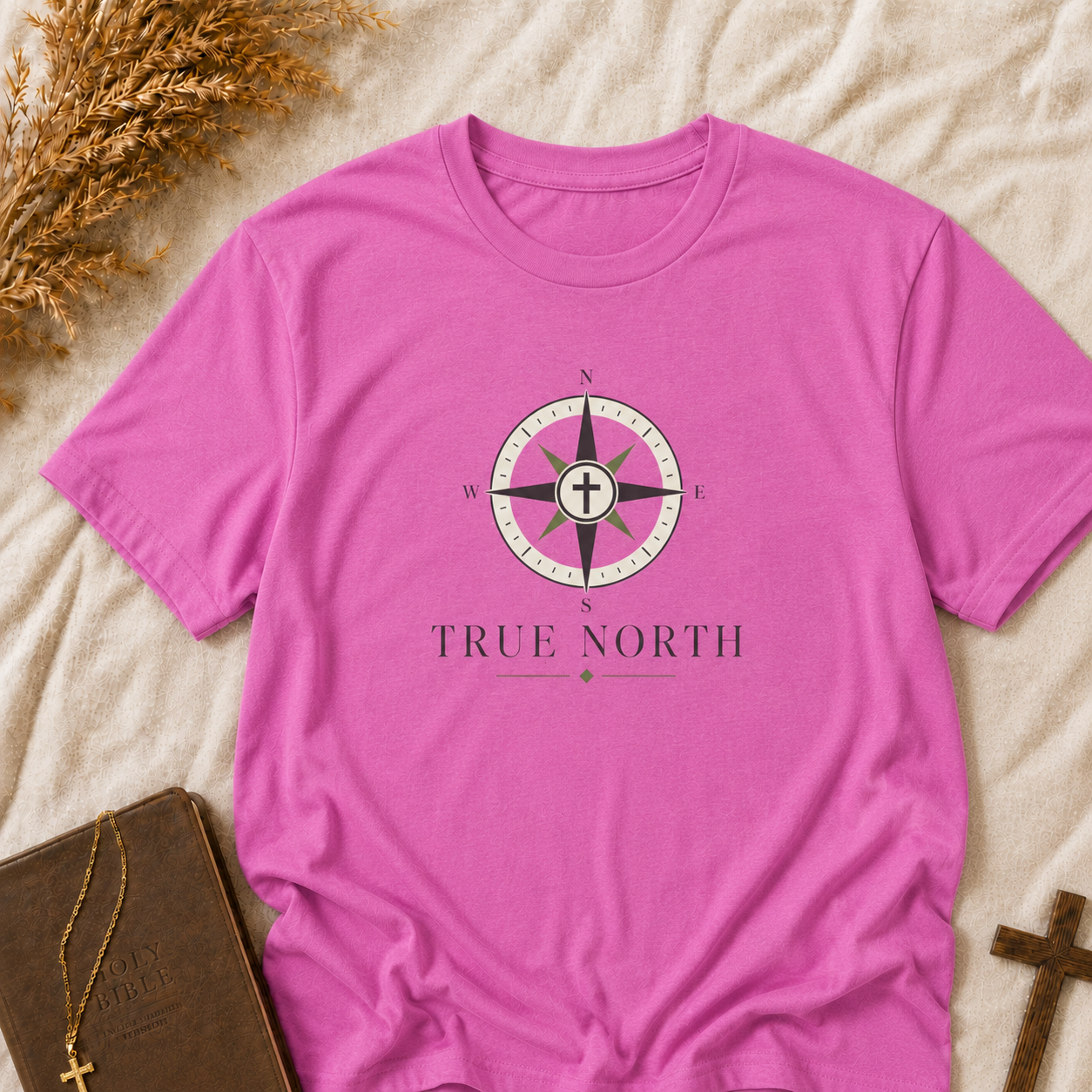 True North Compass T-Shirt — Inspirational Adventure Graphic Tee