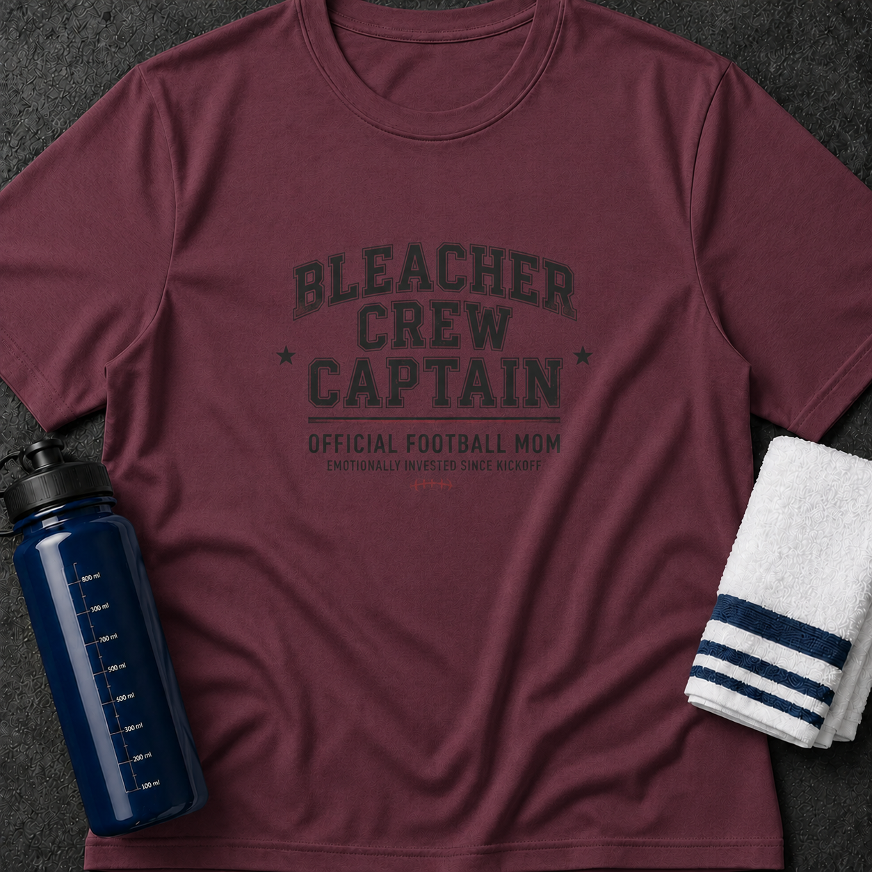 Bleacher Crew Captain T-Shirt — Official Football Mom Tee