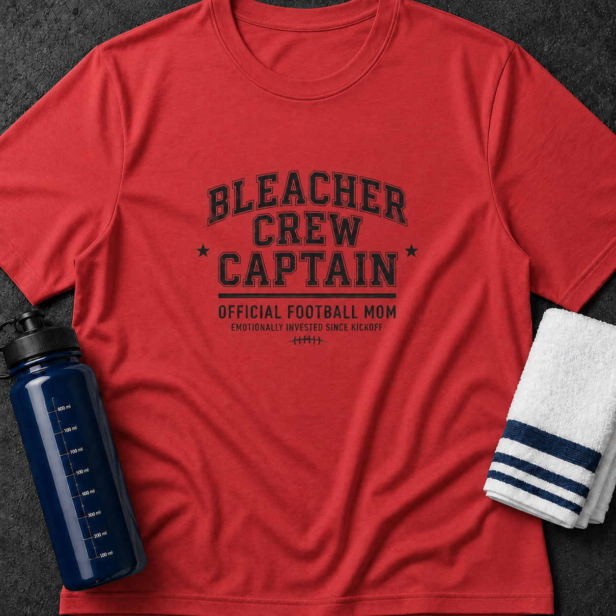 Bleacher Crew Captain T-Shirt — Official Football Mom Tee