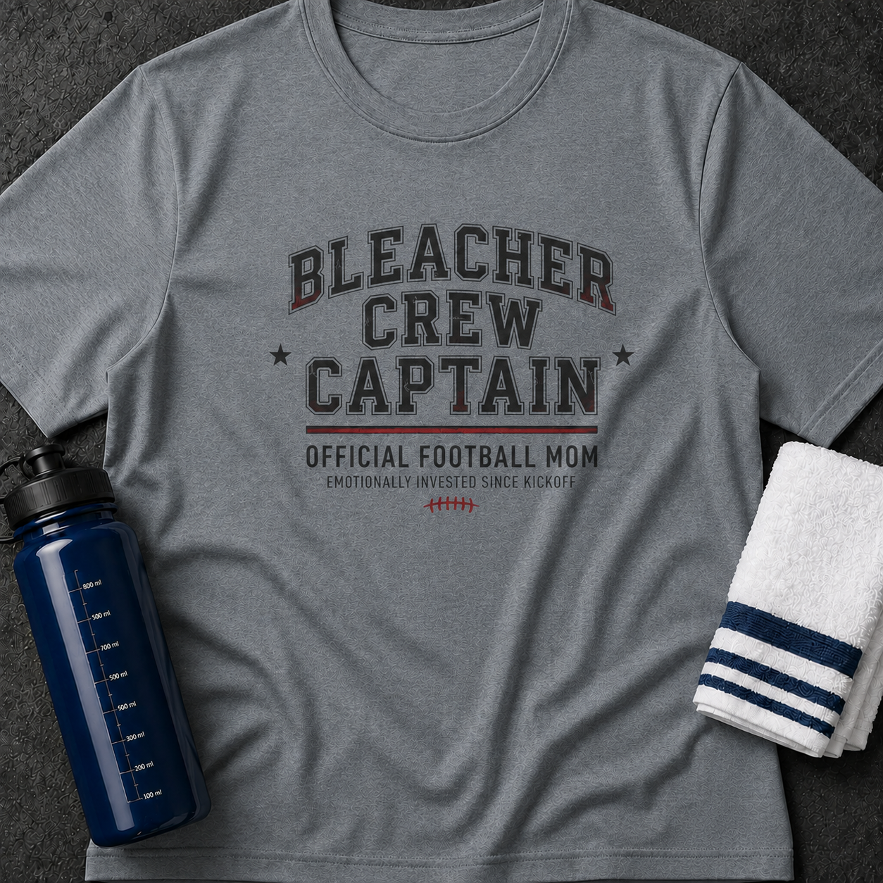 Bleacher Crew Captain T-Shirt — Official Football Mom Tee