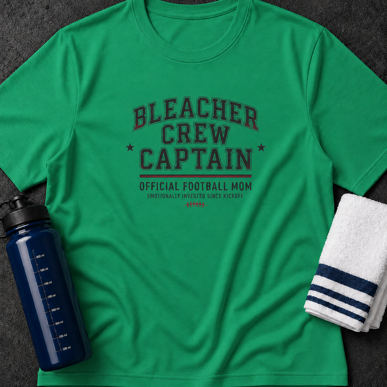 Bleacher Crew Captain T-Shirt — Official Football Mom Tee