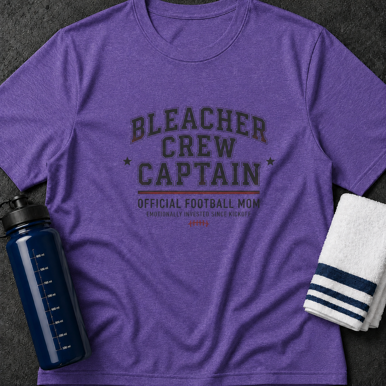 Bleacher Crew Captain T-Shirt — Official Football Mom Tee