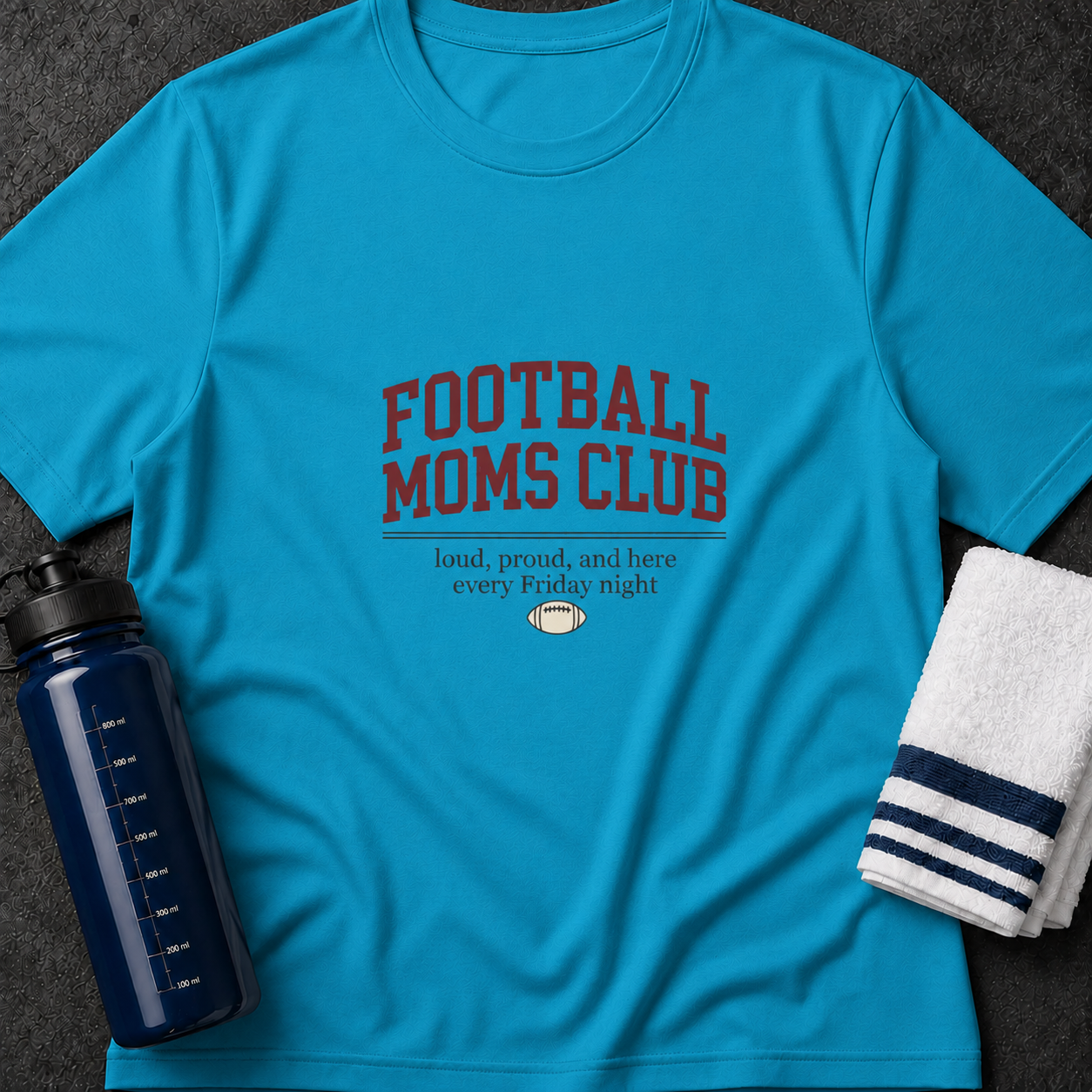 Football Moms Club T-Shirt — Loud, Proud & Game Day Ready