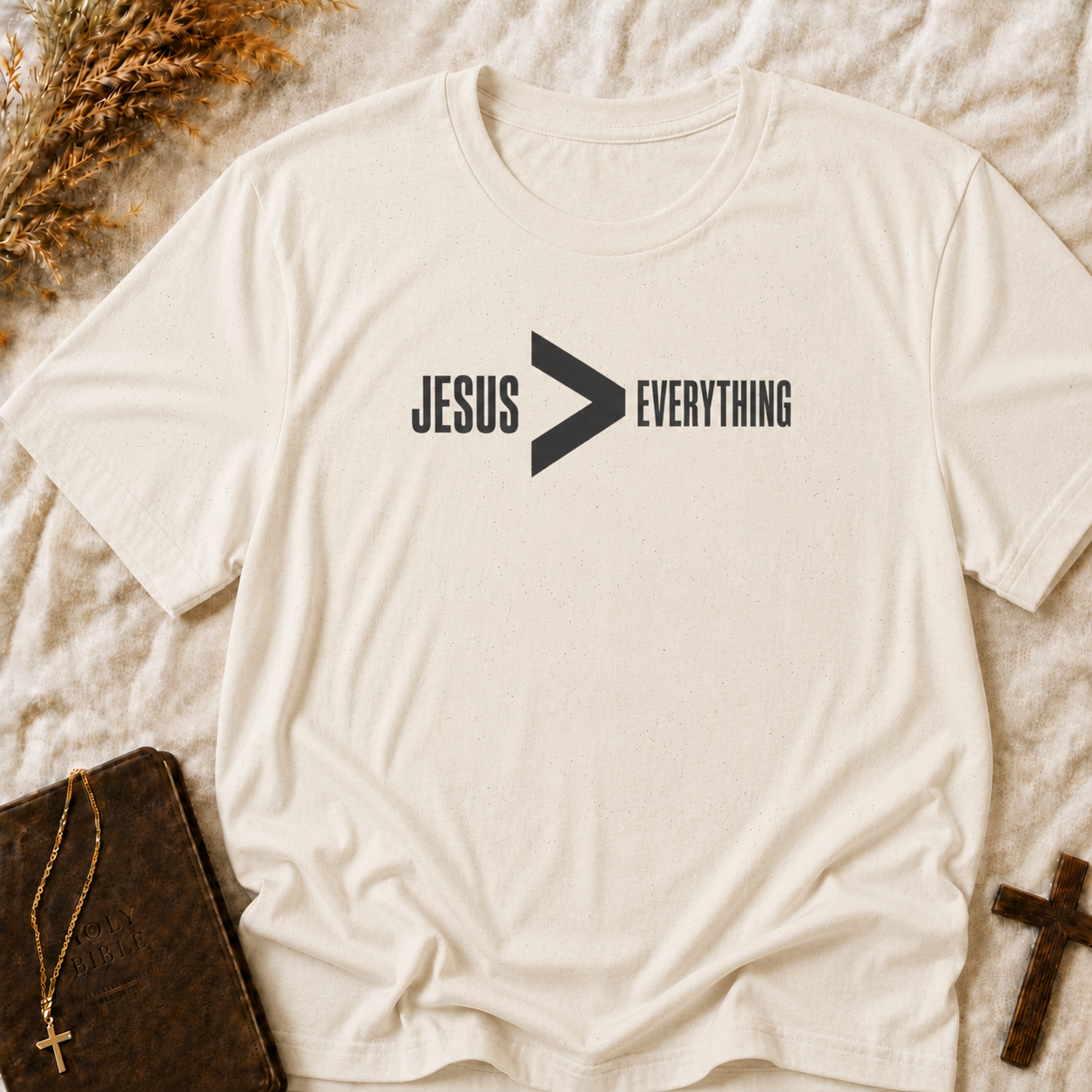 Jesus > Everything T-Shirt — Faith Graphic Tee