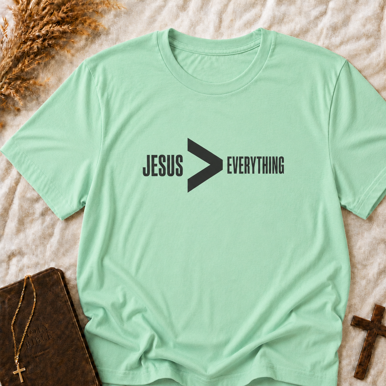 Jesus > Everything T-Shirt — Faith Graphic Tee