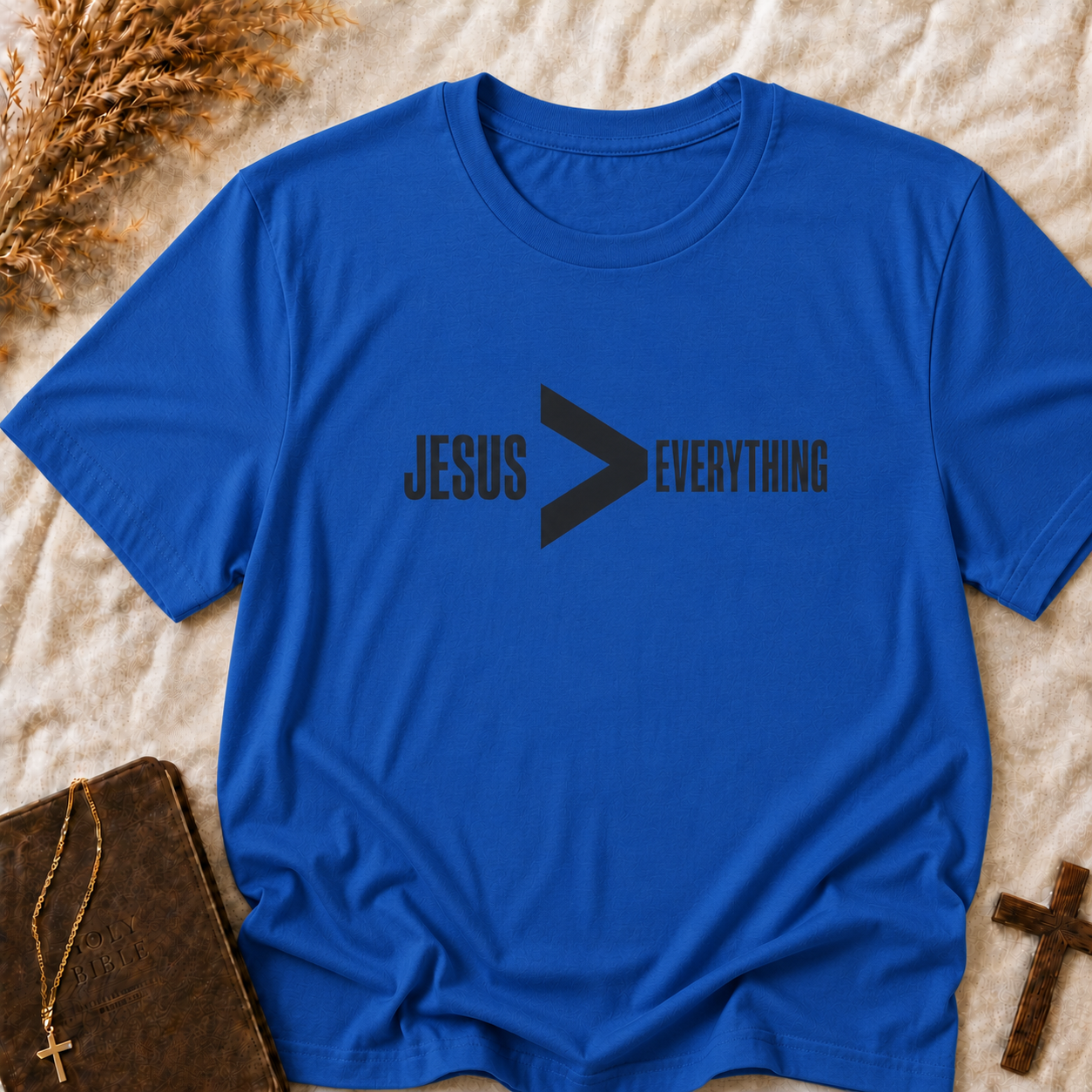 Jesus > Everything T-Shirt — Faith Graphic Tee
