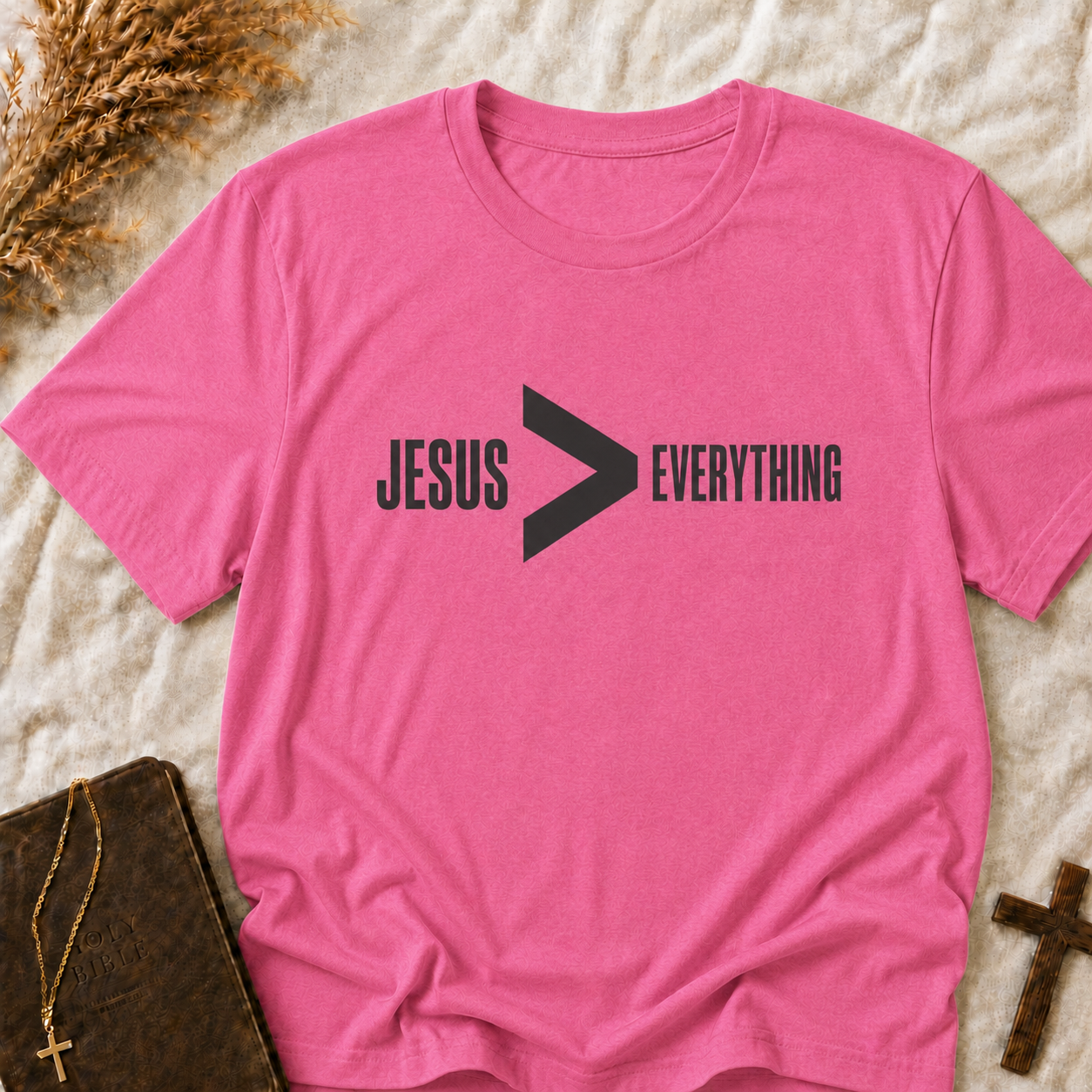 Jesus > Everything T-Shirt — Faith Graphic Tee