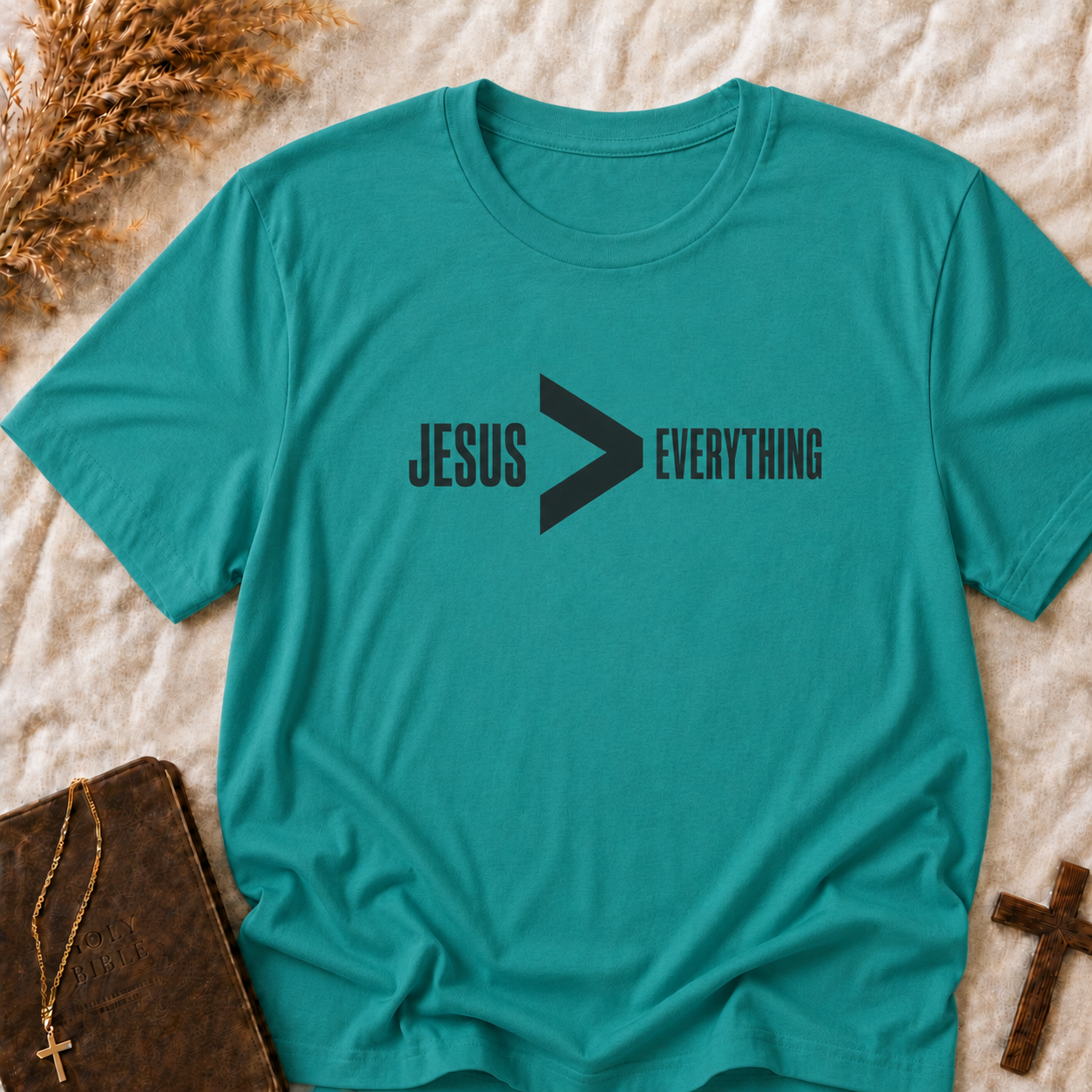 Jesus > Everything T-Shirt — Faith Graphic Tee