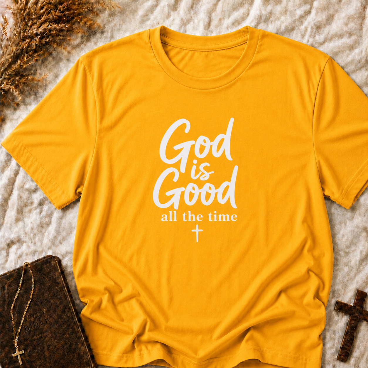 God Is Good All The Time T-Shirt — Christian Faith Graphic Tee