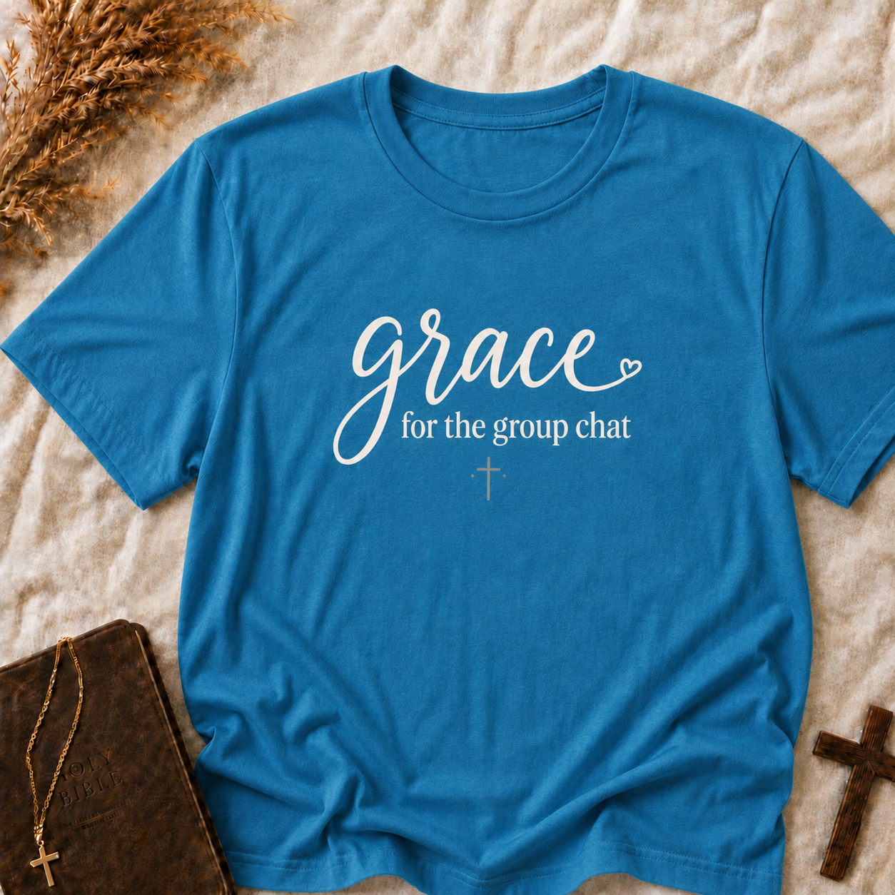 Grace for the Group Chat T-Shirt — Christian Faith Graphic Tee